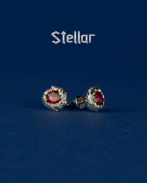 Earrings "Rhodolite Glow"