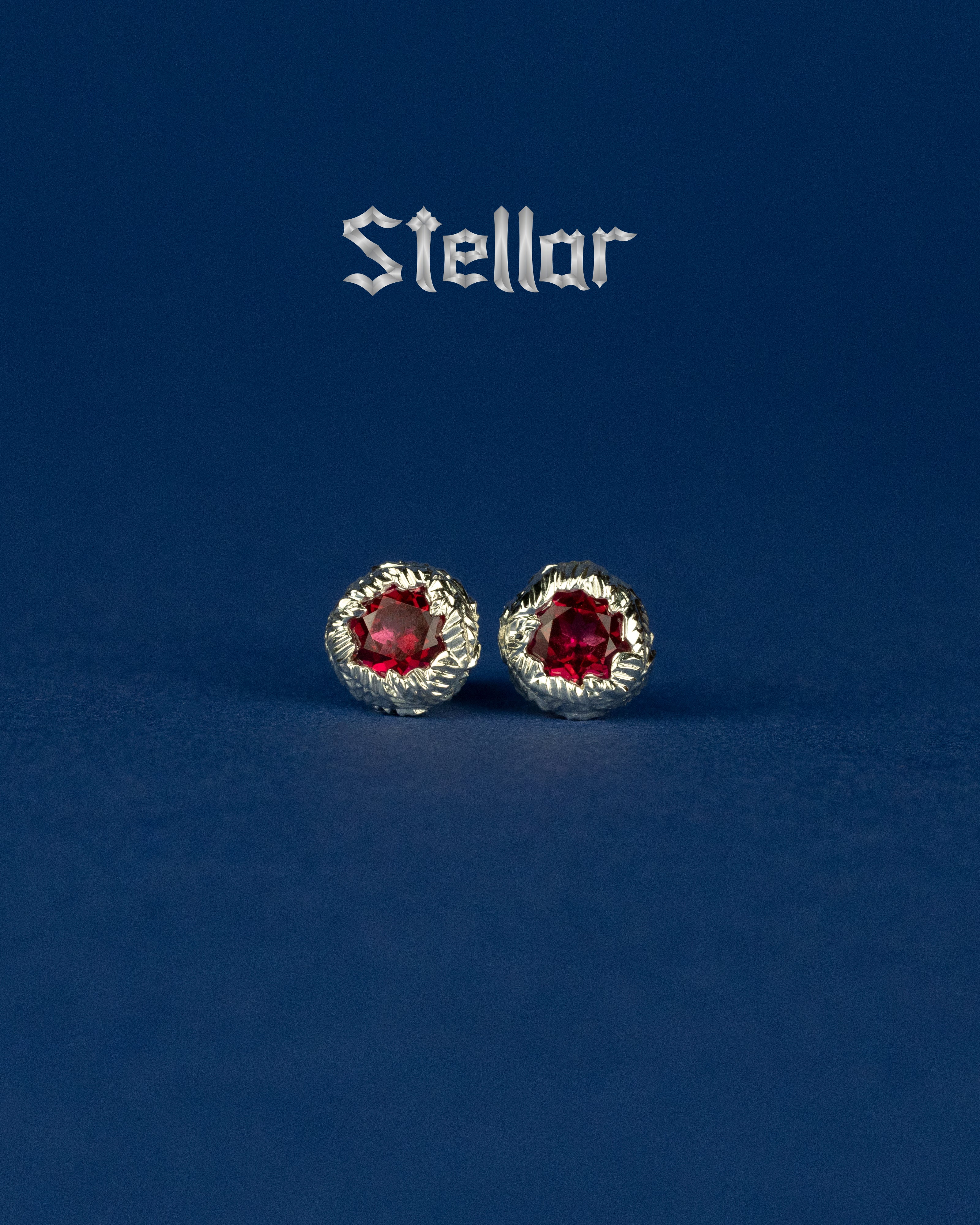 Earrings "Rhodolite Glow"